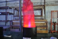 Lumière LED à effet de grande flamme simulée 200W, flamme de 1,5-1,8M en soie RVB pour la décoration de spectacles et événements scéniques