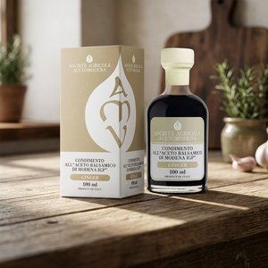 Acetomodena Modena PGI Vinaigrette Balsamique au Gingembre Noir Emilia-Romagna 100 ml 12 Bouteilles par Boîte - Product Image 3