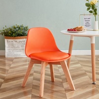 Chaise pour enfants en bois massif de couleur personnalisée, revêtement en cuir PU, dossier solide, pour les enfants de 3 à 8 ans, maison, bureau, chambre, salon, parc, villa