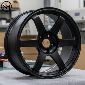 Rines de Aleación Maxtera Forged Custom <span class=keywords><strong>TE37</strong></span> Saga S-Plus para Autos GTR Supra Civic Type R BRZ WRX STI BMW M2 M3 M4 Audi Golf - Product Image 3