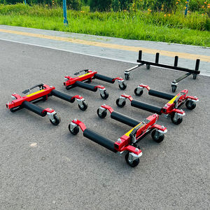 12 pouces Positionnement de véhicule hydraulique Go Jack 680kg Wheel Skate Car Dolly avec rouleaux en aluminium - Product Image 4