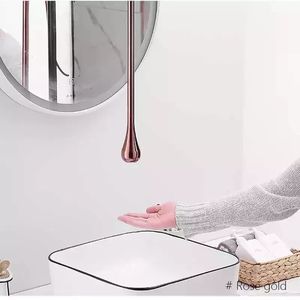 Robinet de lavabo de salle de bain <span class=keywords><strong>AMAXO</strong></span> facile à installer, en forme de goutte d'eau, monté au plafond, en laiton, avec capteur - Product Image 3