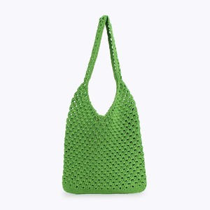 Bolso de Mujer de Algodón Trenzado con Asa Única Abierta para Uso Diario y Ocio Tanjing - Product Image 4