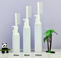 60 80 100 mL Botol Busa Sisir Dua-dalam-Satu (PET/Plastik) Anti Tumpah