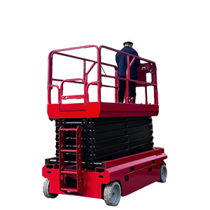จัดส่งฟรี แพลตฟอร์มยกทำงานทางอากาศ 6 เมตร 500 กก. ได้รับการรับรองมาตรฐาน CE ISO โต๊ะยกแบบกรรไกรขนาดเล็ก โปรไฟล์ต่ำ โครงเหล็ก - Product Image 6