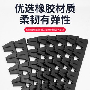 Protection anti-rayures pour pare-chocs de voiture, caoutchouc noir universel, bande adhésive 3M, protection contre les intempéries, protection des bords de porte - Product Image 3