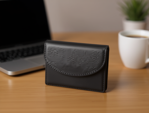 กระเป๋าใส่บัตรแบบกระดุมสำหรับผู้หญิง หนัง PU ขนาด 4 นิ้ว สีพื้น สำหรับใช้ในชีวิตประจำวัน - Product Image 2