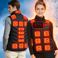 Veste chauffante à batterie rechargeable BQ pour hommes et femmes, gilet chauffant avec batterie externe pour la chasse en plein air, le ski en hiver