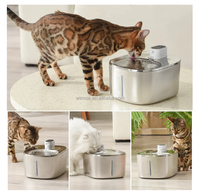 WINNOX Distributeur d'eau automatique intelligent sans fil pour animaux de compagnie en acier inoxydable avec capteur électrique – Gamelle d'eau pour chat en gros