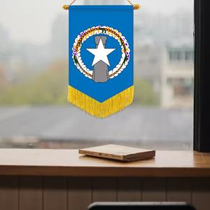 Bandera <span class=keywords><strong>DE</strong></span> LAS Islas Marianas del Norte con borlas <span class=keywords><strong>de</strong></span> 20x30cm colgada en la entrada para agregar un toque único a la llegada - Product Image 1
