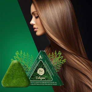 Zaleyae usplatycladus رجل أوراق عشب منعشة صابون زيت تحكم بالشامبو رقيق تنظيف أوراق السرو صابون عناية بالشعر - Product Image 6