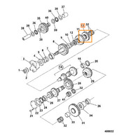 Pièce de transmission de haute qualité 459/50206 pour chargeuse-pelleteuse JCB 3CX 4CX