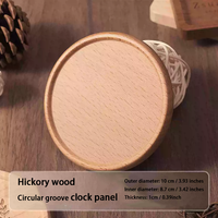 Kits d'horloges à quartz DIY 5168, modernes, silencieux, carrés, en bois, aiguilles d'horloge en plastique ABS, dessin animé, noyer, hêtre, décoration intérieure, piles