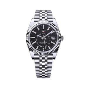 Reloj Mecánico de Lujo Nuevo con Bisel de Dientes de Perro, Movimiento Log NH35, Tapa Trasera de Acero Inoxidable, Reloj Mecánico de Moda Ejecutiva - Product Image 2