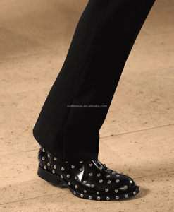 Rifacimento UPCYCLE stivali con rivetti in ottone fatti a mano Patchwork stile Unisex donna moda uomo lusso Vintage commento scarpe per uomo - Product Image 2