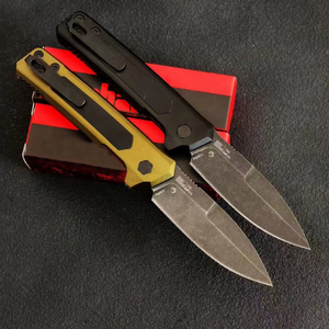 Couteau pliant FB212 N690 à pointe tombante, lame droite 20,8 cm, pour camping en extérieur, lame 5CR13MOV, manche en alliage d'aluminium + G10, OEM - Product Image 5