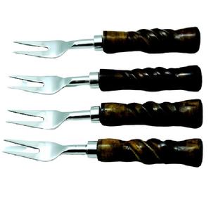 Wholesale Price Antique Bone Handle Steel Fork Cutlery / Flatware Set Custom Color Logo Luxury Hotel Wedding Hot Sell Low MOQ - Product Image 1