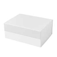 Boîte en papier de luxe personnalisée pour vêtements à rabat magnétique coffrets cadeaux pliables à fermeture magnétique avec ruban noir