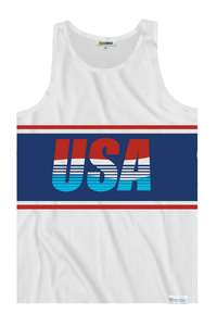 American Symbol Vest Man - Fashionable And Relaxed-Fit <b>Sleeveless</b> <b>Top</b> For Men, Highlighting American Pride - Product Image 2