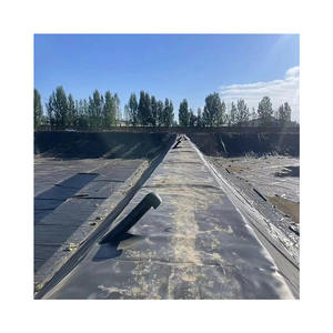 물고기 새우 게 양식 프로젝트 사용자 정의 8m 폭 10m 두께 0.9mm 1.3mm 2.0mm 연못 라이너 HDPE Geomembrane - Product Image 3