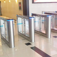 Accès rapide à télécommande de porte de tourniquet d'entrée d'hôtel intelligent avec les tourniquets de pointe automatiques de déflecteur de barrière d'oscillation