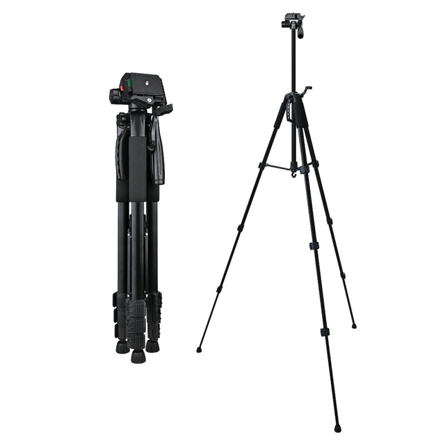 180cm  Professional Camera Travel Aluminum Stand Tripod with Carry Bag  With Smooth 3-way Pan Head