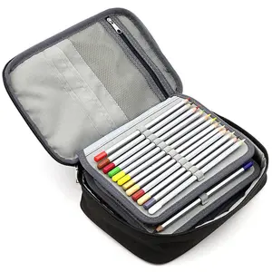 YCW Big Capacity Pen Case Desk Organizer School Colored Pencil Case bag custom