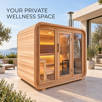 Cabine de sauna sur mesure OEM en bois naturel de haute qualité, design personnalisé pour le repos domestique et une expérience spa intérieure