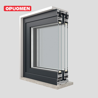Pintu Geser Aluminium dengan Kaca Tempered Ganda untuk Halaman Villa, Bangunan Hunian, Hotel, Ruang Tamu