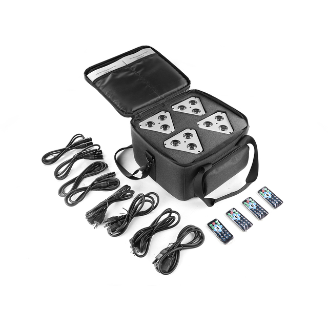 LEAHUA Hot Sale 10W RGB 3in1 LED DMX512 AC Powered Aluminum Alloy Hotel Stage Lighting DJ Mini PAR Can Spotlight 10/25 Beam IP20