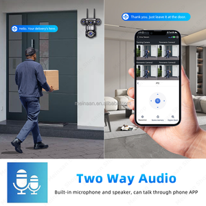 2025 16MP 8K cuatro lentes inalámbrico WiFi 4G Home Video PTZ IP 4 en 1 cámara 360 CCTV al aire libre WiFi 4G tarjeta Sim cámara de seguridad - Product Image 4