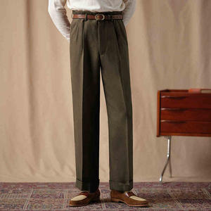 <span class=keywords><strong>Pantaloni</strong></span> <span class=keywords><strong>eleganti</strong></span> da <span class=keywords><strong>uomo</strong></span> a vita alta e traspiranti Casual <span class=keywords><strong>pantaloni</strong></span> a gamba dritta di alta qualità con Design dimagrante in <span class=keywords><strong>tessuto</strong></span> - Product Image 4