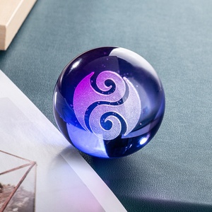 ネザ2商品悪魔ピルスピリットパールクリスタルガラスボール人形モデルナイトライトプラグイン機能付き - Product Image 4