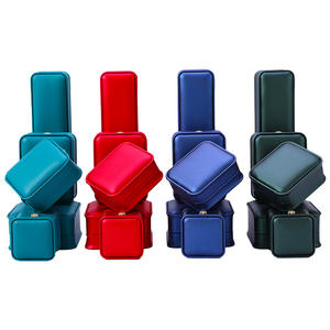 New Design Luxury PU Leather Plastic+Velvet Jewellery Storage Necklace Bracelet Pendant Ring Ornaments <b>Gift</b> Packaging <b>Box</b> Custom - Product Image 6