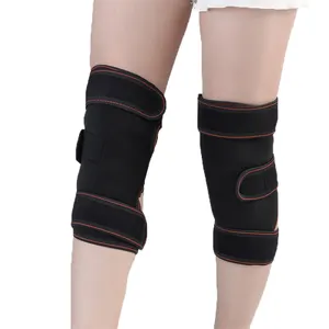 带侧稳定器的护膝电气石热护膝，用于在冬季寒冷的天气中保持腿部温暖