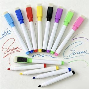 8 Colors Non-Toxic Dry Erase Markers, Magnetic <b>Whiteboard</b> <b>Pens</b> with Eraser for Kids & Students - Product Image 1