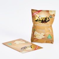 Sachet d'emballage personnalisé pour chips, en VMPET haute barrière, à scellage arrière, type oreiller, pour chips de pommes de terre, fruits secs et snacks