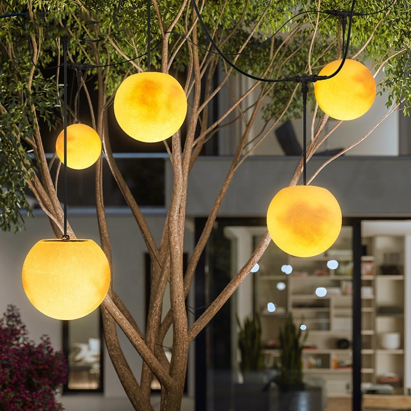 GEARLITE Guirlandes Solaires Extérieur Avec Effet Flamme - IP65 Étanche Pour Jardin, Balcon