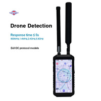 Détecteur de drones portable pour sac à dos, pour l'identification de 10 drones, localisation géographique précise, outil de suivi des pilotes, étanche