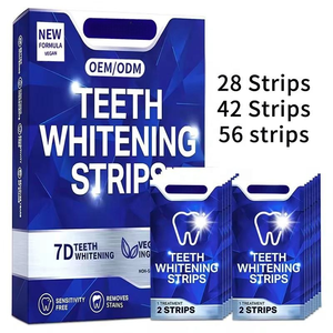 Bandes blanchissantes pour les dents 5X plus efficaces, formule végane non toxique pour usage domestique, jusqu'à 9 tons plus blancs, soins bucco-dentaires - Product Image 5