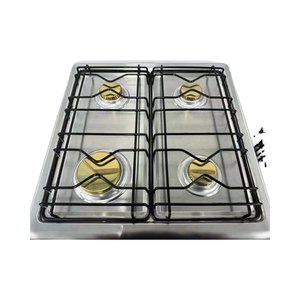 Cuisinière multifonctionnelle 4 feux intégrée électrique et gaz avec four, barbecue et gril, compatible GPL, allumage électronique - Product Image 3