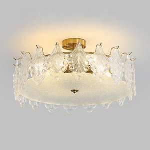 Luces de techo de cristal nórdicas modernas, diseño contemporáneo con techos altos, gran oferta para el hogar, oficina, base de hierro, clasificación IP44 - Product Image 6