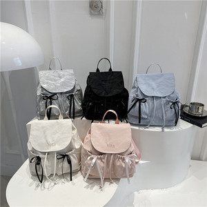New Fashion Women Lady Classic Travel Durable Lightweight Portable PU Waterproof <b>Backpack</b> Chains Y2K <b>Small</b> Size Adjustable Strap - Product Image 6