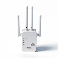 Extensor de Rango WIFI AC1200 de Doble Banda 2.4G 300Mbps o 5G 867Mbps con Puerto Ethernet 10/100Mbps y Enchufe de Pared para Modo AP/Extensor