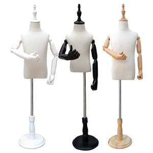 Child Mannequin Torso Body HalfLength Mannequin <strong>Clothes</strong> <strong>Prop</strong> Rack Adjustable Height Dummy Clothing Store Window Display Stand - Product Image 1