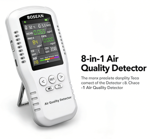Moniteur de qualité de l'air Aectec, CO2, CO, PM2.5, HCHO, TVOC, température, <span class=keywords><strong>humidité</strong></span>, détecteur de qualité de l'air domestique avec capteurs réels - Product Image 3