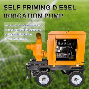 Pompe de drainage à grand débit, pompe à eau diesel de 32 pouces, pompe à eaux de pluie mobile de 150 CV pour les inondations, 12 pouces - Product Image 2