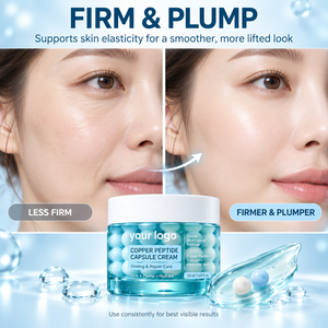 Hot Selling Firming Lifting Skincare Deep Moisturizing Sagging Loose Dehydration Collagen GHK-Cu Copper Peptide Capsule <b>Cream</b> - Product Image 2