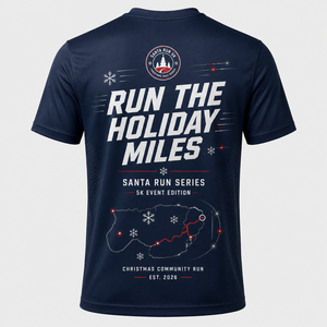 Santa Run 5K <b>Shirt</b> Christmas Running Event Custom Holiday Race Apparel <b>Fun</b> Run - Product Image 3