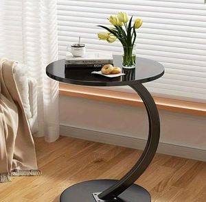 Coffee <b>Table</b> Bedside Desk for Kitchen Living Room Density Board + Metal Frame Portable Home Study Furniture Outdoor <b>Table</b> - Product Image 6